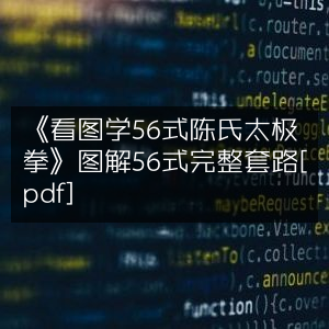 《56式陈氏太极拳图解教程，完整套路学习[PDF]》
