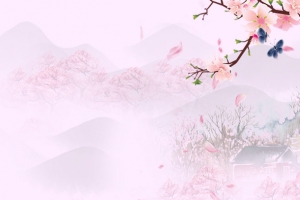 清新淡雅古风背景8