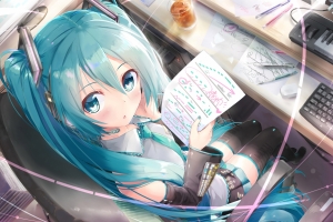 初音未来 大眼睛初音 5k动漫壁纸
