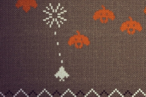 可爱麻布绣花背景banner