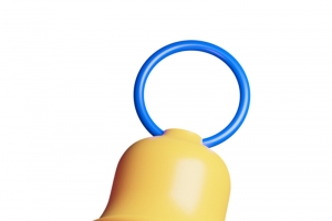 C4D立体3D模型卡通铃铛