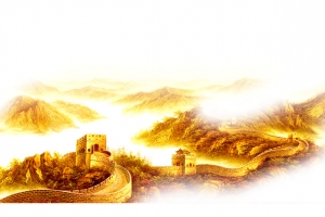 万里长城山水画