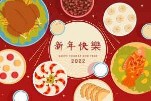 2022年夜饭 虎年新年快乐4k壁纸