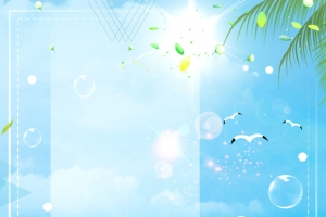 简约小清新文艺节气立夏海报