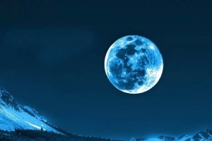 月亮星空天际唯美高清