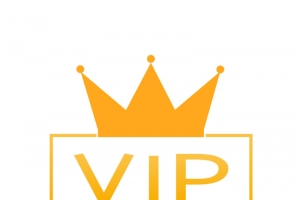 金色皇冠VIP字母高清PNG透明免扣设计素材免费下载