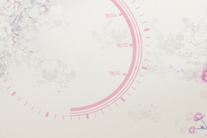 粉色简约时间浪漫桃花梦幻背景