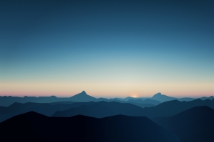 天空和山5K风景壁纸