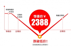 淘抢购促销活动价格曲线