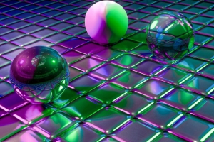 球 立方体 形状 闪光 4k壁纸 3840x2160