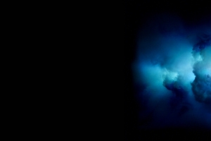 iMac蓝色的云3840x1080壁纸