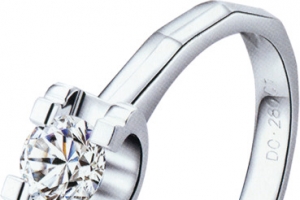 铂金钻石戒指七夕情人节