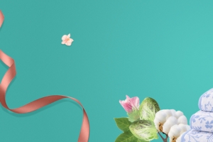 双11柔软毛巾促销简约蓝色banner