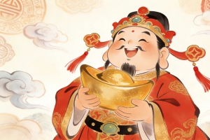 财神 大元宝 4K桌面壁纸