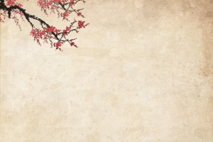 古典简约水墨山水画海报背景