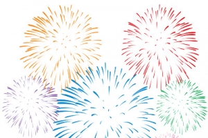 绽放烟花高清PNG透明装饰元素特效图片设计素材免费下载