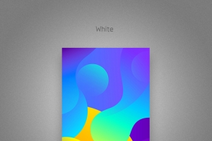 灰色商务背景蓝黄色插画