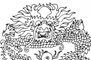 龙线稿
