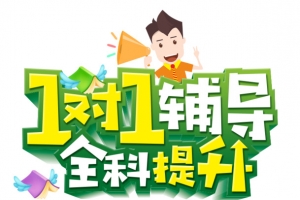 寒假一对一辅导班海报设计