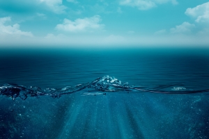 蓝色海洋大海水波