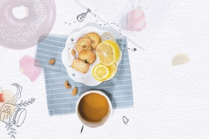 精美下午茶甜点小清新粉色banner