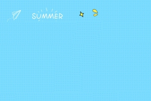 卡通手绘夏日波点底纹