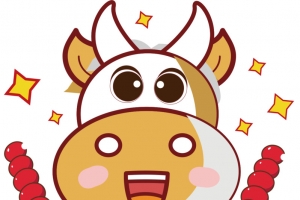 2021卡通牛年新年可爱牛形象