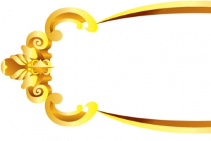 矢量金色简约边框