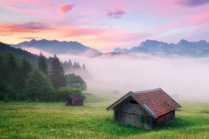 天空山峰乡村高清PNG透明背景元素海报设计素材免费下载