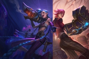 英雄联盟lol双城之战 金克丝 蔚4k游戏壁纸3840x2160