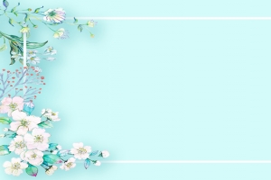 夏至小清新蓝色服装海报banner背景