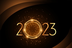 2023 新年 个性数字 烟花 5k 图片