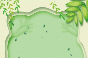 植树节绿色卡通PSD分层banner