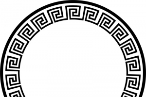 圆形中式边框