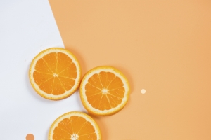 美味橙子简约拼接banner