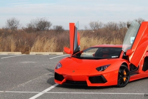 兰博基尼aventador 兰博基尼 汽车 跑车 红色 4k壁纸 3840x2160