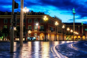 夜晚街景背景 banner