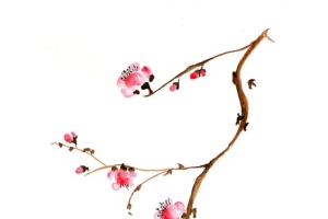 水墨树枝