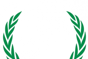 绿色橄榄枝花环图标免抠