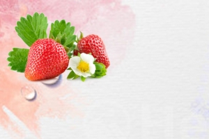 粉红色美味水果食品草莓banner