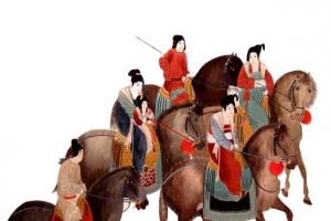 古人骑马图