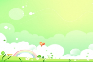 绿色卡通儿童节海报banner