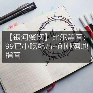 比尔盖南银河餐饮，99款小吃秘方+创业实战指南