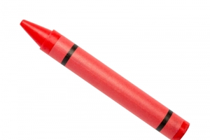 红色蜡笔高清PNG透明图免扣设计素材免费下载