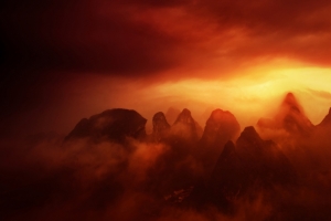 广西桂林山水摄影风景3440x1440壁纸