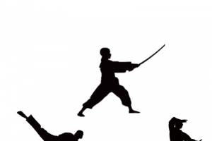 武术人物剪影