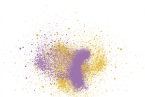 彩色墨水状装饰素材