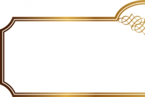 唯美黄色边框