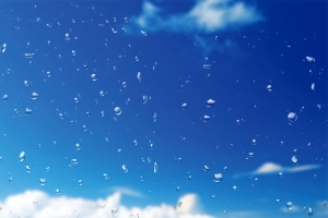 蓝色海水水滴背景