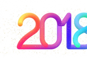 2018新年创意新颖艺术字装饰